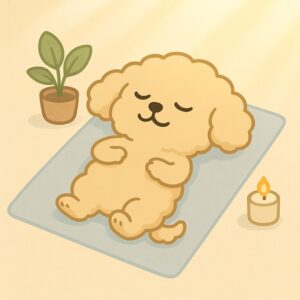 ボディスキャン瞑想をするぴょんた