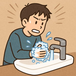 手洗いが止まらない