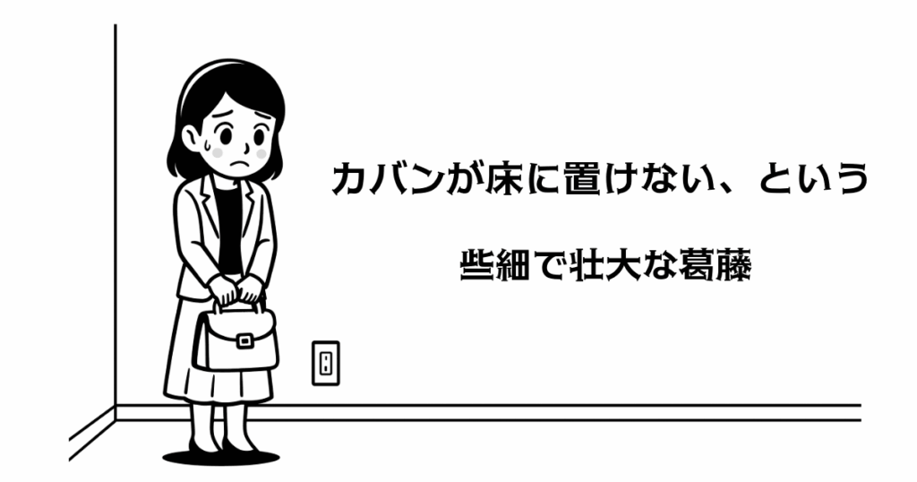 カバンが床に置けない、という些細で壮大な葛藤