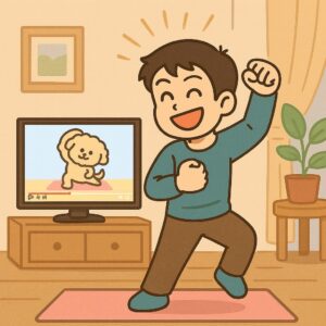 YouTubeを見ながらの軽い有酸素運動