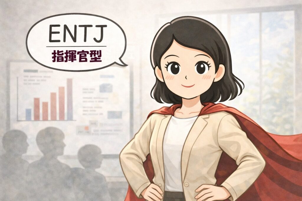 MBTI診断では「指揮官型（ENTJ）」のよたきち