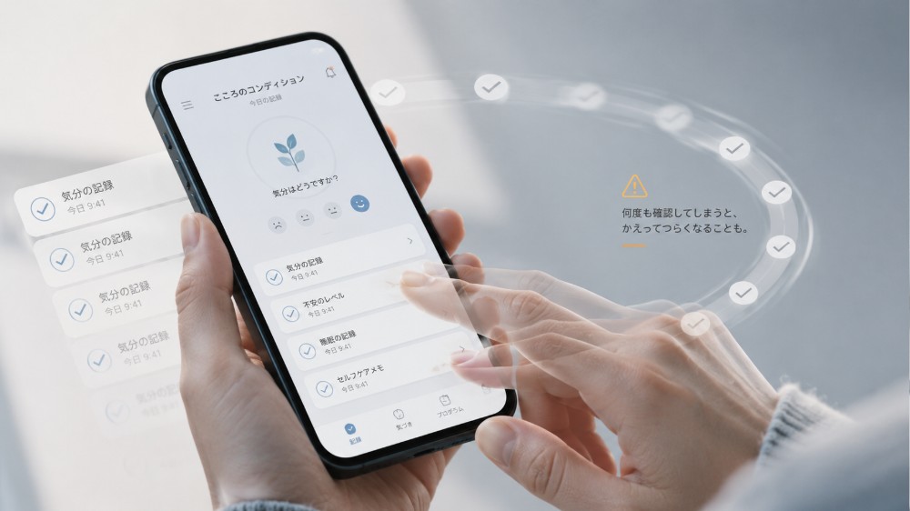 強迫性障害では、アプリの使い方にも注意が必要